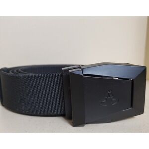 Mens Tactical Belt Adjustable Stretch‎ Nylon w/ Quick-Release Buckle Black 2"